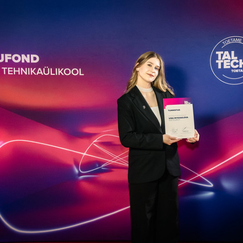 Arengufondi stipendiumiakus 2025 kevad. Pildil stipendiaat.