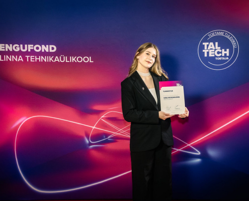 Arengufondi stipendiumiakus 2025 kevad. Pildil stipendiaat.